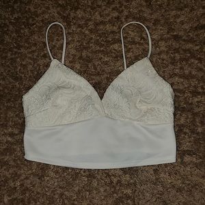 White/Cream Sabora Crop Top Bandeau